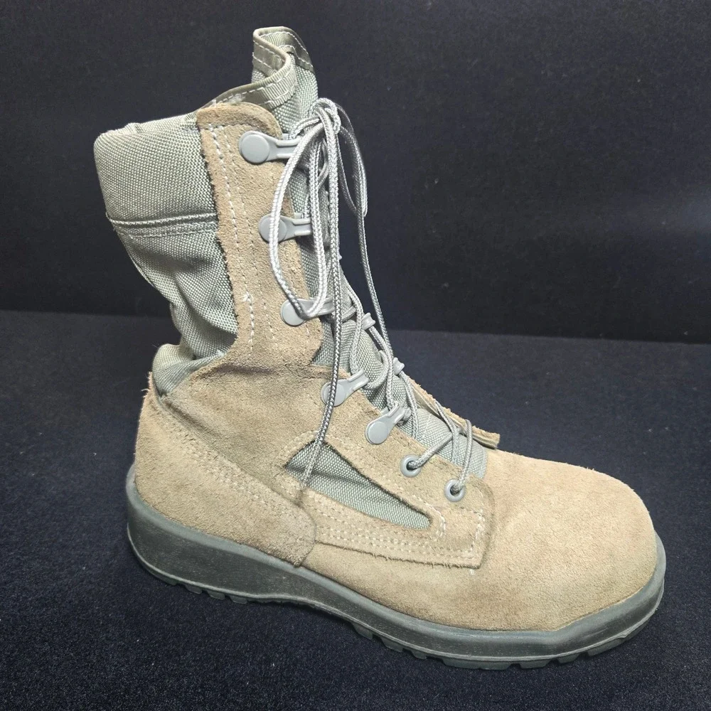 Belleville F600 ST Sage Green Steel Toe Flight Boots US Air Force Size 6.0 R